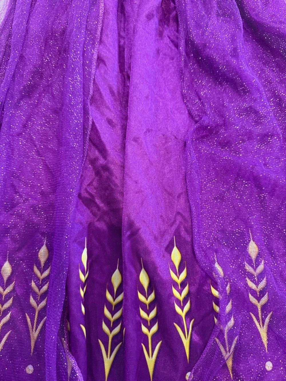 Disney Purple and Gold Anna Inspired Girls' Costume Dress - Picture 3 of 6